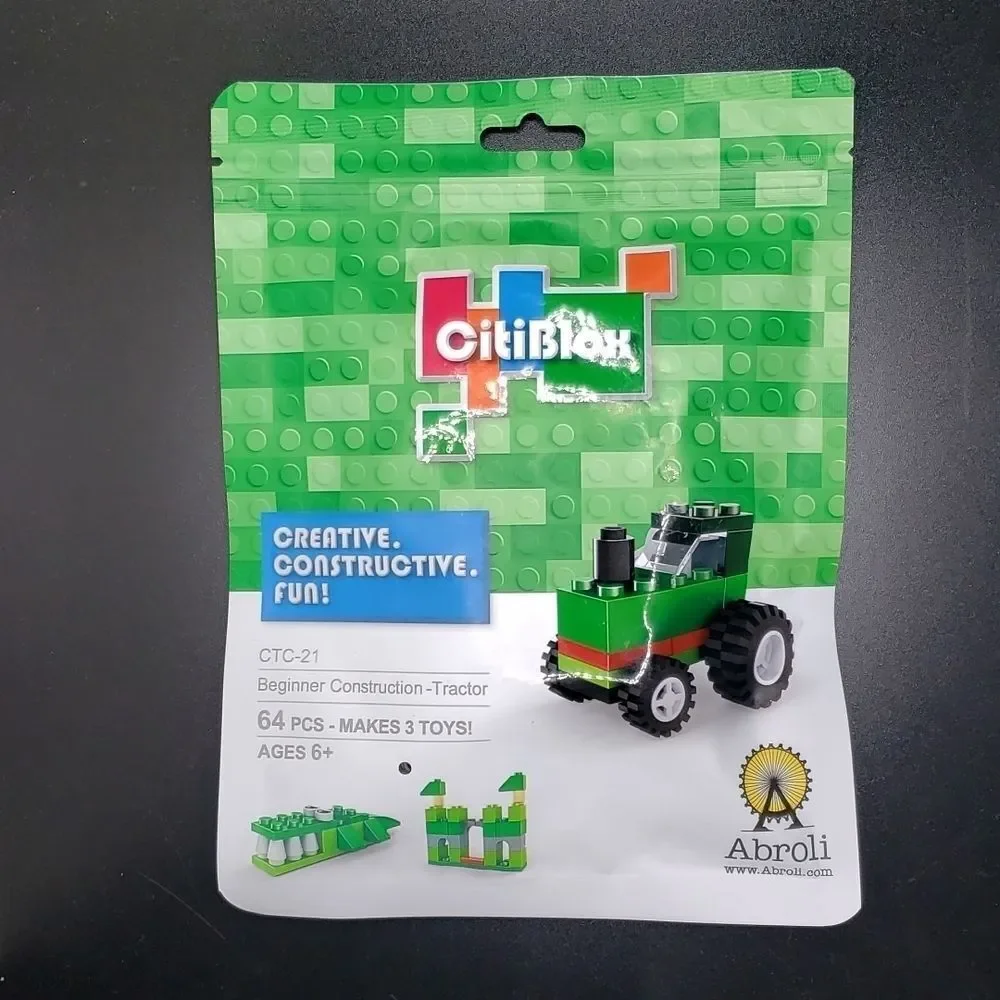 𝅺citiblox creative building blocks  3in1 toy tractor